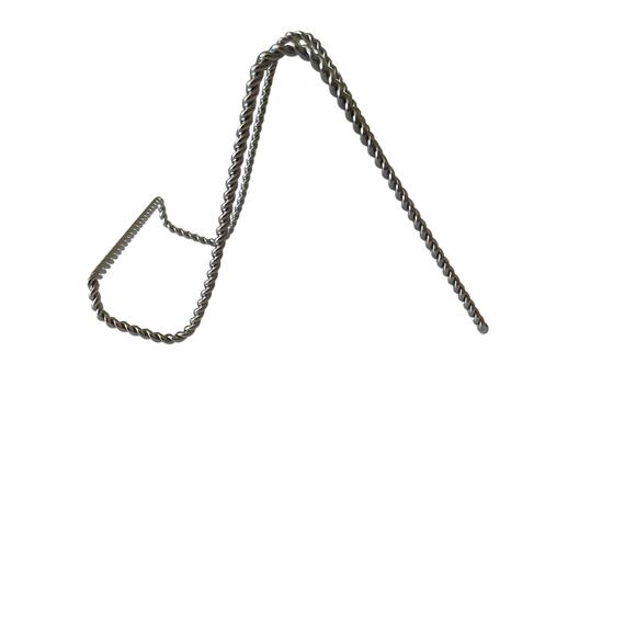 Silver Twisted 6 " Tall Steel Easel - Picture 6 of 7